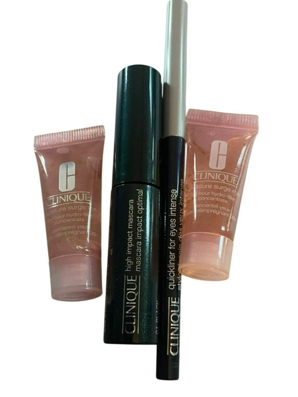 Clinique 2 Travel Size Moisture Surge Eye, 01 Black Trial size High Impact Masca